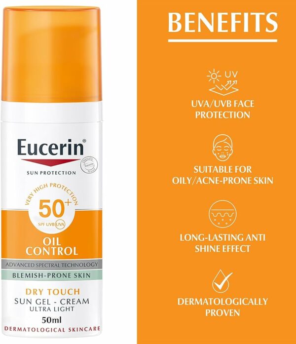 EUCERIN Sun Gel-Crème Oil Control Dry Touch SPF 50+